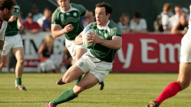 Old Belvedere RFC player Daniel Riordan pictured in Action for the last Ireland 7's team in 2009. (Paul Seiser/ www.inpho.ie)